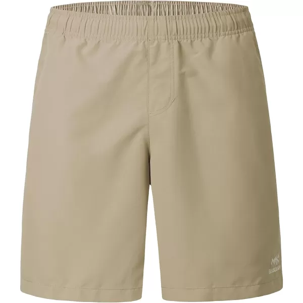 BASSDASH Mens 8Fishing Water Shorts Quick Dry UPF 50 Lightweight Cargo Hiking Kayaking Casual BottomLight Khaki