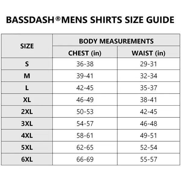 BASSDASH Mens Hunting Camo Performance Long Sleeve Shirt Fishing UPF50 FS13MAutumn Forest