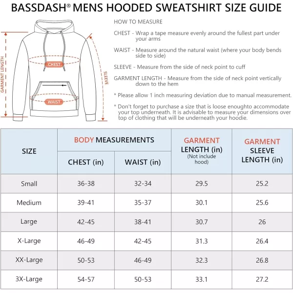 BASSDASH Mens Hunting Fleece Hoodie Midweight Water Resistant Performance Camo Fishing Outdoor Pullover Sweatshirt FS29MGrunge CamoBrown