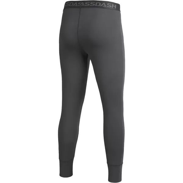 BASSDASH Mens Lightweight Thermal Base Layer Pants Warm Legging Bottom Quick Dry FS19MCharcoal