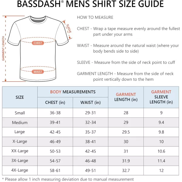 BASSDASH Mens Ultra Soft Cotton Blend UPF 50 Sun Protection TShirt Short Sleeve Lightweight Cooling Casual Basic TeeBlack