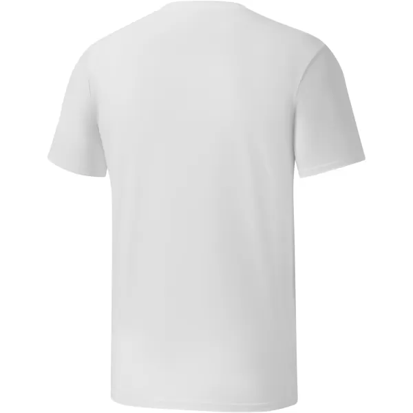 BASSDASH Mens Ultra Soft Cotton Blend UPF 50 Sun Protection TShirt Short Sleeve Lightweight Cooling Casual Basic TeeWhite