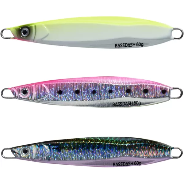 BASSDASH STIX Casting Jig Lure Vertical Slow Jigging Lures Mustad Hooks 07oz 11oz 14oz 21oz 28oz 39oz Mustad Hooks for Saltwater Freshwater Kayak Boat Shore Fishing 3Pack3Pack CFR