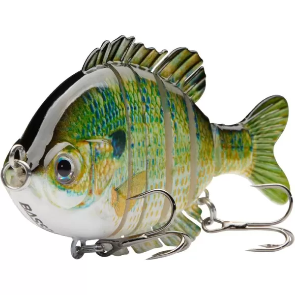 BASSDASH SwimPanfish Multi Jointed Panfish Bluegill Swimbaits Hard Topwater Bass Lures Fishing Lure Crank Saltwater 35in085ozNatural Bluegill