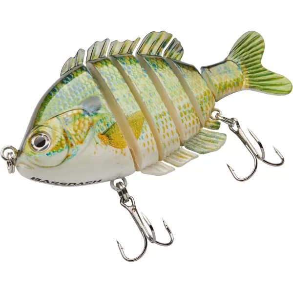 BASSDASH SwimPanfish Multi Jointed Panfish Bluegill Swimbaits Hard Topwater Bass Lures Fishing Lure Crank Saltwater 35in085ozNatural Bluegill