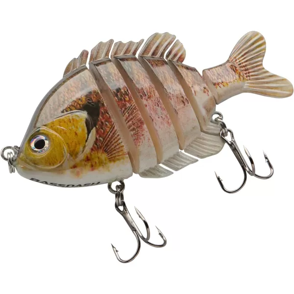 BASSDASH SwimPanfish Multi Jointed Panfish Bluegill Swimbaits Hard Topwater Bass Lures Fishing Lure Crank Saltwater 35in085ozPink Bluegill