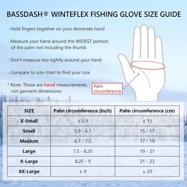 BASSDASH WinteFlex Insulated Ice Fishing Mittens Cold Weather Fingerless Gloves Water Resistant for Men Women HuntingBlack