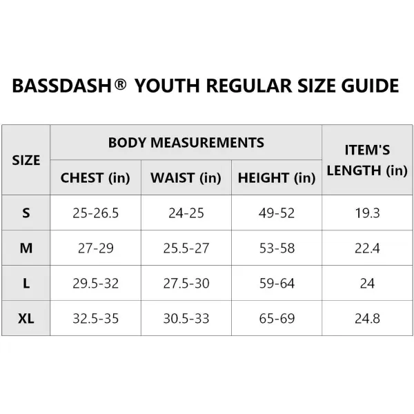 BASSDASH Youth UPF50 Camo Long Sleeve Fishing Shirt UV Protection Quick Dry TeeRipple Water Gradient