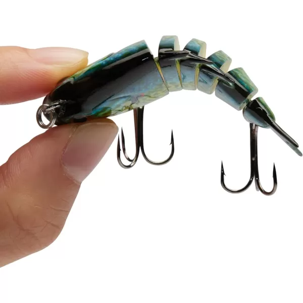 Bassdash SwimPanfish 25034oz Hard Bluegill Swimbaits Multi Jointed Topwater Trout Bass Fishing Crank Lure for Freshwater and SaltwaterBlueYellow