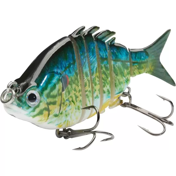 Bassdash SwimPanfish 25034oz Hard Bluegill Swimbaits Multi Jointed Topwater Trout Bass Fishing Crank Lure for Freshwater and SaltwaterPack of 4 Colors BGSP