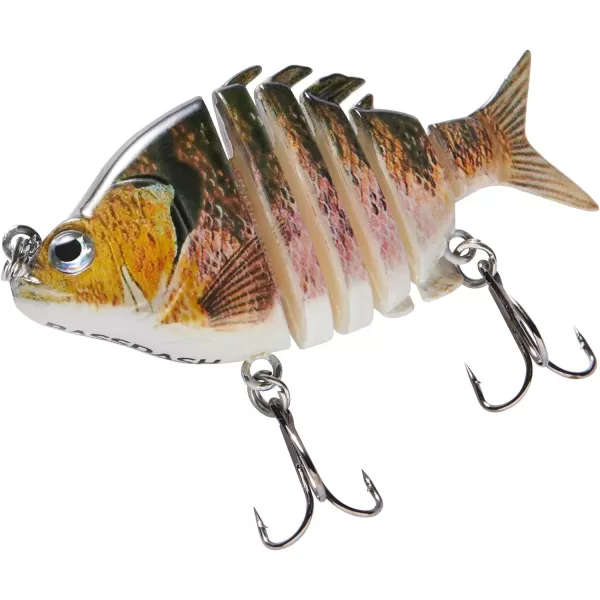 Bassdash SwimPanfish 25034oz Hard Bluegill Swimbaits Multi Jointed Topwater Trout Bass Fishing Crank Lure for Freshwater and SaltwaterPink Bluegill