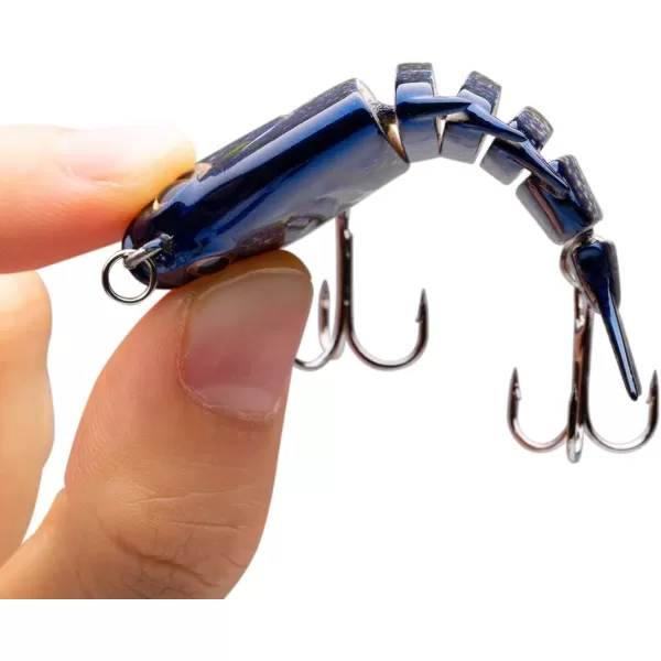 Bassdash SwimPanfish 25034oz Hard Bluegill Swimbaits Multi Jointed Topwater Trout Bass Fishing Crank Lure for Freshwater and SaltwaterPumpkinseed