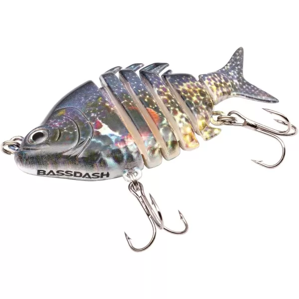 Bassdash SwimPanfish 25034oz Hard Bluegill Swimbaits Multi Jointed Topwater Trout Bass Fishing Crank Lure for Freshwater and SaltwaterPumpkinseed