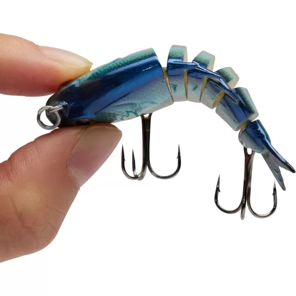 Bassdash SwimPanfish 25034oz Hard Bluegill Swimbaits Multi Jointed Topwater Trout Bass Fishing Crank Lure for Freshwater and SaltwaterRedbreast Sunfish