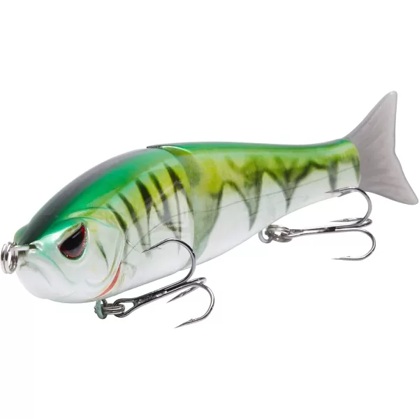 Bassdash SwimShad Glide Baits Jointed Swimbait Bass Pike Salmon Trout Muskie Fishing Lure3PackRainbow Trout  Striper  Firetiger