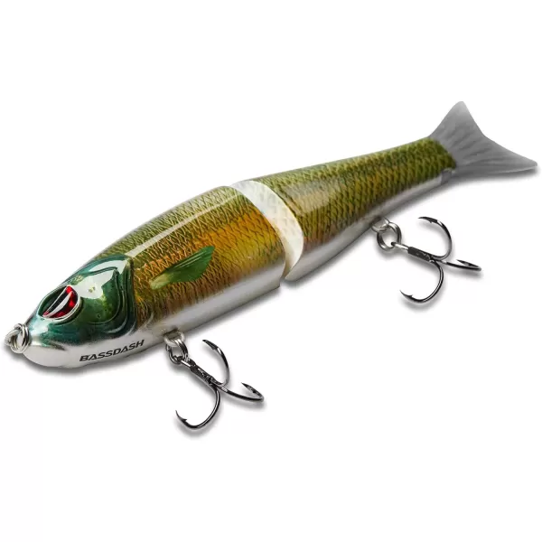 Bassdash SwimShad Glide Baits Jointed Swimbait Bass Pike Salmon Trout Muskie Fishing LureLake Chub