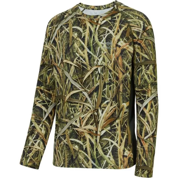 BASSDASH Mens Hunting Camo Performance Long Sleeve Shirt Fishing UPF50 FS13MReeds