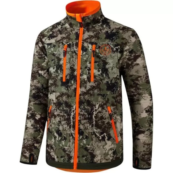 BASSDASH Mens Reversible Insulated Hunting Jacket Lightweight Silent Water Resistant Windproof Camo Fishing Winter CoatGrunge Camo