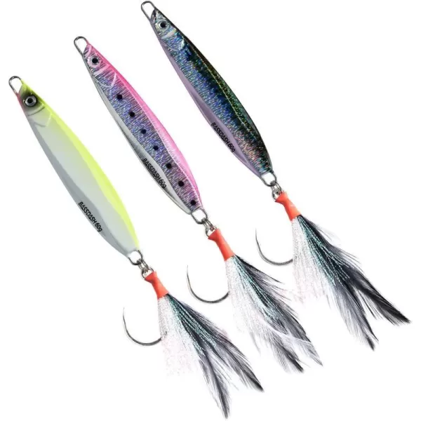 BASSDASH STIX Casting Jig Lure Vertical Slow Jigging Lures Mustad Hooks 07oz 11oz 14oz 21oz 28oz 39oz Mustad Hooks for Saltwater Freshwater Kayak Boat Shore Fishing 3Pack3Pack CFR