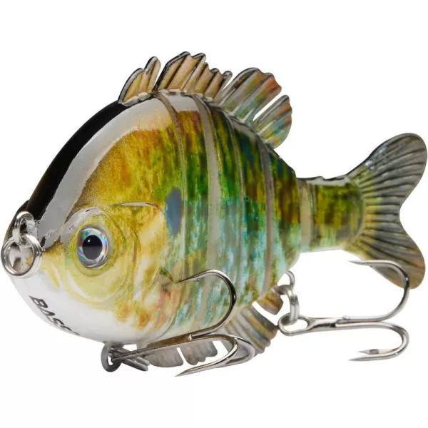 BASSDASH SwimPanfish Multi Jointed Panfish Bluegill Swimbaits Hard Topwater Bass Lures Fishing Lure Crank Saltwater 35in085ozBlueGold Pumpkinseed