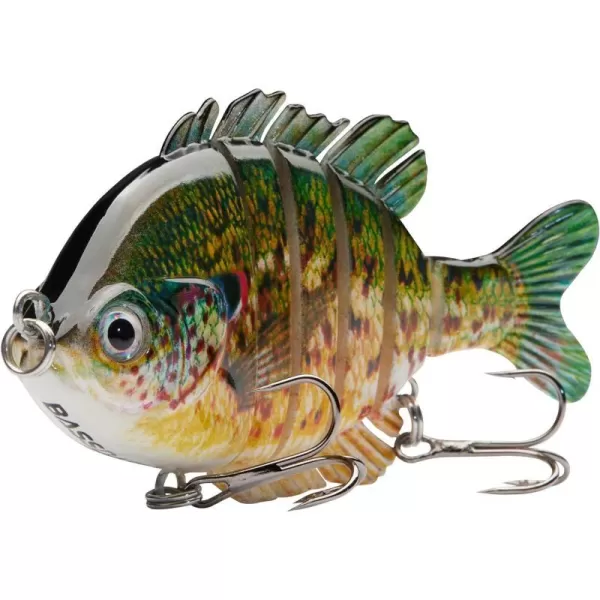 BASSDASH SwimPanfish Multi Jointed Panfish Bluegill Swimbaits Hard Topwater Bass Lures Fishing Lure Crank Saltwater 35in085ozSpotted Sunfish