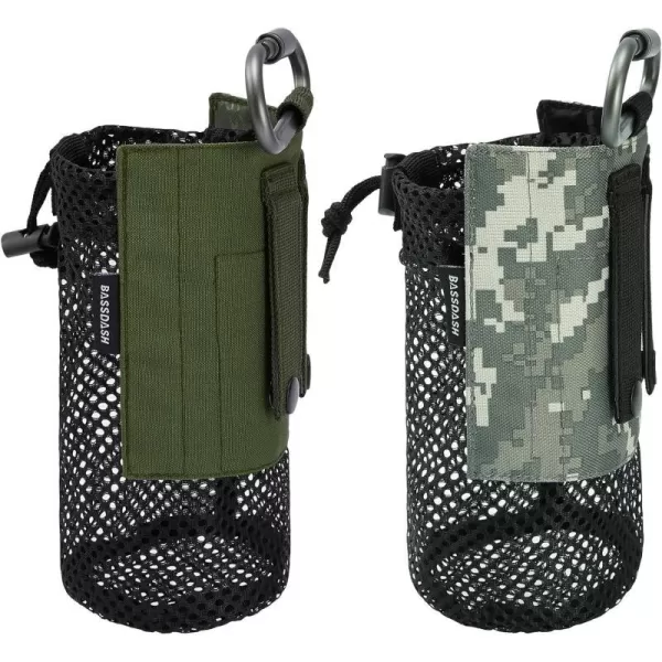 Army Green & Jungle Camo, Pack of 2