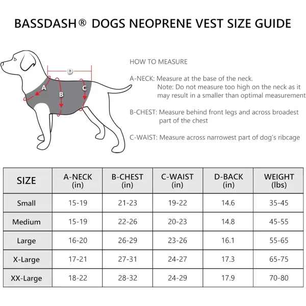 BASSDASH Dog Camo Neoprene Adjustable Hunting Vest Waterproof Chest ProtectionAutumn Forest