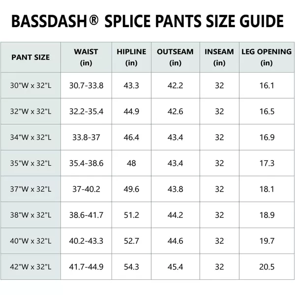 BASSDASH Splice Mens Waterproof Breathable Hunting Pants Ripstop Camo Fishing Rain PantAutumn ForestBlack