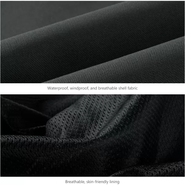 BASSDASH Splice Mens Waterproof Breathable Hunting Pants Ripstop Camo Fishing Rain PantDark GreyBlack