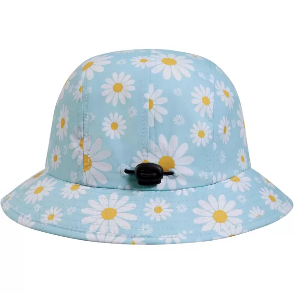 BASSDASH UPF50 Fishing Bucket Hat for Men Women Lightweight Water Resistant Packable Outdoor Summer Sun Hats FH13Daisy