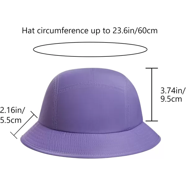 BASSDASH UPF50 Fishing Bucket Hat for Men Women Lightweight Water Resistant Packable Outdoor Summer Sun Hats FH13Purple