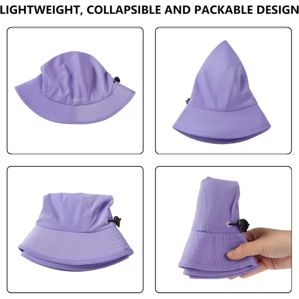 BASSDASH UPF50 Fishing Bucket Hat for Men Women Lightweight Water Resistant Packable Outdoor Summer Sun Hats FH13Purple