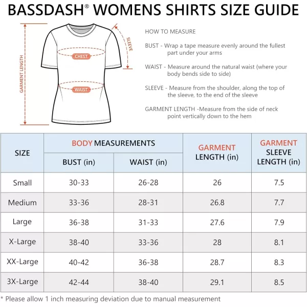 BASSDASH Womens UPF 50 Crew Neck Short Sleeve TShirt Cooling Performance Sun Protection Tee for Fishing Hiking CasualBrilliant Blue