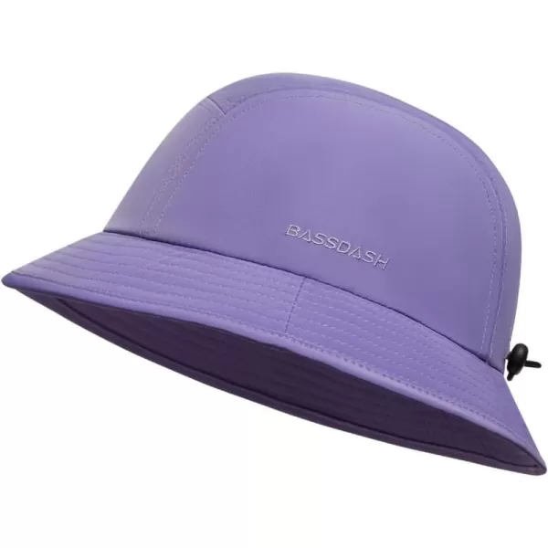 BASSDASH UPF50 Fishing Bucket Hat for Men Women Lightweight Water Resistant Packable Outdoor Summer Sun Hats FH13Purple