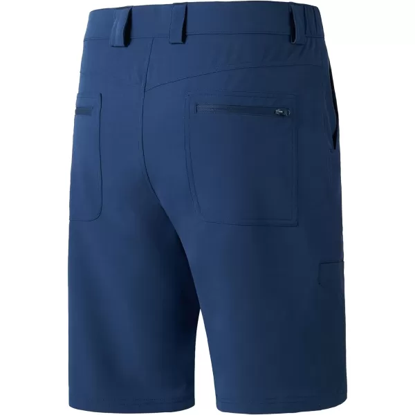 BASSDASH 105 Mens Fishing Cargo Shorts Quick Dry UPF 50 Water Resistant FP01MDark Blue