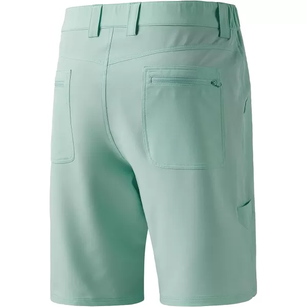 BASSDASH 105 Mens Fishing Cargo Shorts Quick Dry UPF 50 Water Resistant FP01MSeafoam