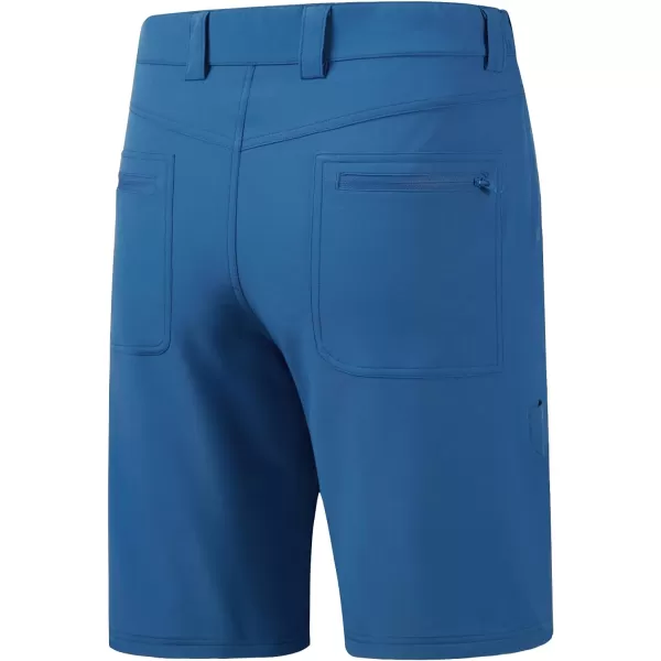 BASSDASH 105 Mens Fishing Cargo Shorts Quick Dry UPF 50 Water Resistant FP01MSnorkel Blue