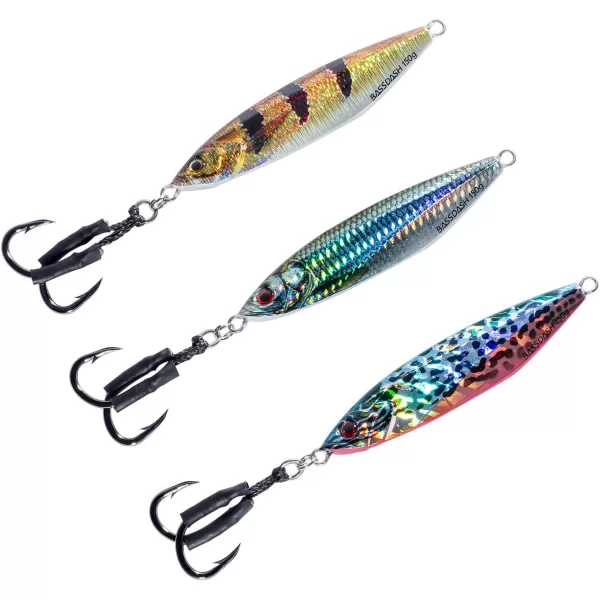 Bassdash Shadow Vertical Jigs Slow Jigging Lures Jerkbaits 100150200 Grams for Saltwater Freshwater FishingOne piece  Siamese Tiger Fish