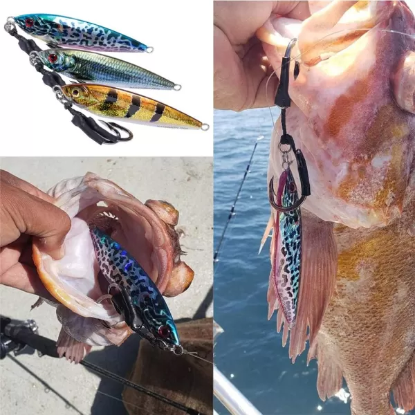 Bassdash Shadow Vertical Jigs Slow Jigging Lures Jerkbaits 100150200 Grams for Saltwater Freshwater FishingOne piece  Siamese Tiger Fish
