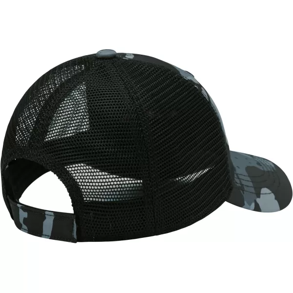 BASSDASH Altimate Fishing Hat Mesh Back for Men Women Adjustable Baseball Trucker CapBlack Camo