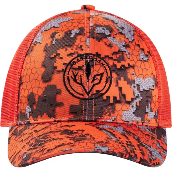 BASSDASH Altimate Fishing Hat Mesh Back for Men Women Adjustable Baseball Trucker CapBlaze Camo