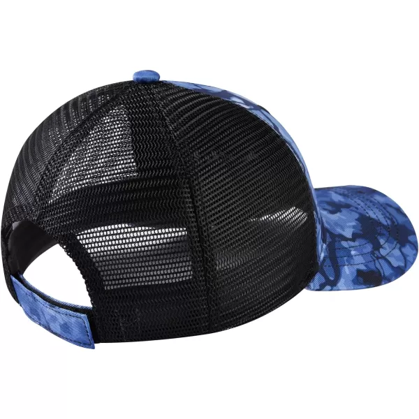 BASSDASH Altimate Fishing Hat Mesh Back for Men Women Adjustable Baseball Trucker CapBlueBlack Camo