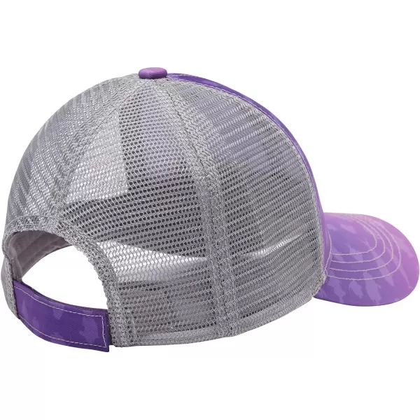 BASSDASH Altimate Fishing Hat Mesh Back for Men Women Adjustable Baseball Trucker CapGradient Purple