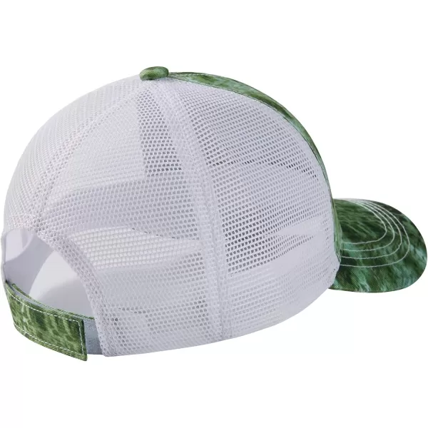 BASSDASH Altimate Fishing Hat Mesh Back for Men Women Adjustable Baseball Trucker CapGreen Camo