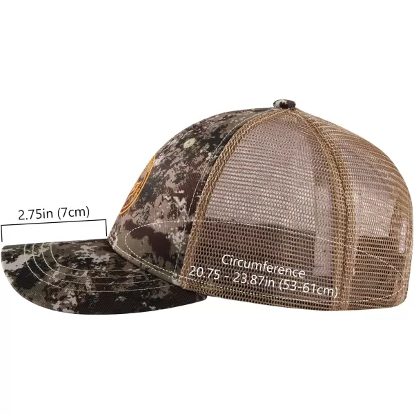 BASSDASH Altimate Fishing Hat Mesh Back for Men Women Adjustable Baseball Trucker CapGrunge Camo