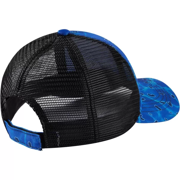 BASSDASH Altimate Fishing Hat Mesh Back for Men Women Adjustable Baseball Trucker CapRippled Sea