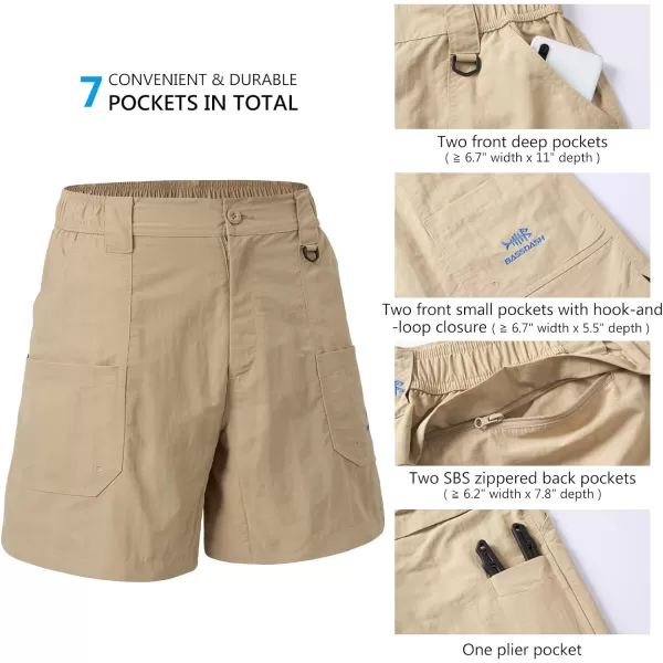 BASSDASH Mens 6 Fishing Shorts UPF 50 Water Resistant Quick Dry Hiking Cargo Shorts with Multi Pocket FP03MBASSDASH Mens 6 Fishing Shorts UPF 50 Water Resistant Quick Dry Hiking Cargo Shorts with Multi Pocket FP03M