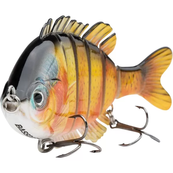 BASSDASH SwimPanfish Multi Jointed Panfish Bluegill Swimbaits Hard Topwater Bass Lures Fishing Lure Crank Saltwater 35in085ozPack of 4 Colors