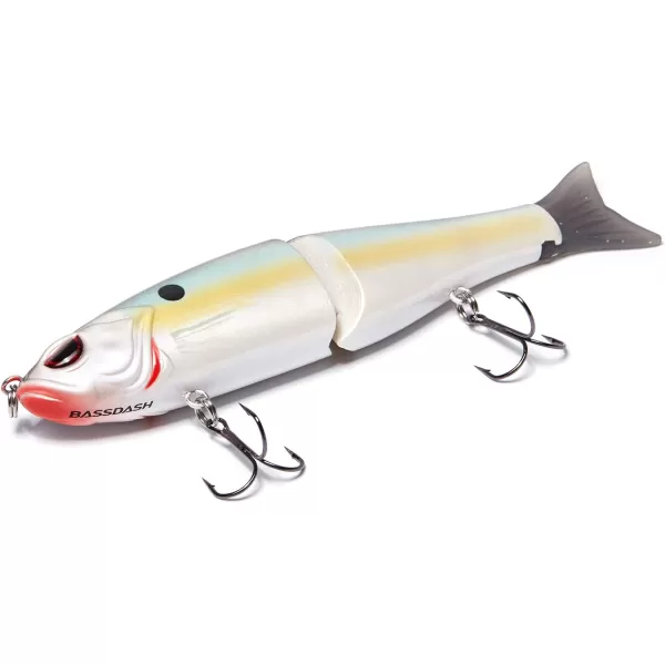 Bassdash SwimShad Glide Baits Jointed Swimbait Bass Pike Salmon Trout Muskie Fishing LureThreadfin