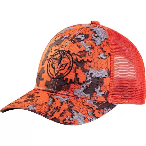 BASSDASH Altimate Fishing Hat Mesh Back for Men Women Adjustable Baseball Trucker CapBlaze Camo